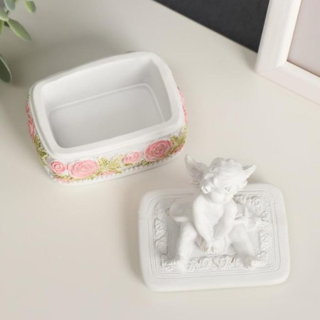 Polystone box "Snowty Angel" MIX 9x6.1x6.7 cm-5