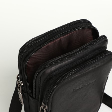 Male bag, Fidelio Largo, black color-4