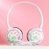 New Year's headphones, invoices "Happy Year", with a microphone