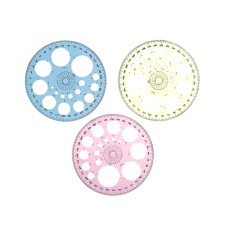 Transporter 12 cm, 360 °, with circles, tinted, mix
