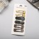 Invisibility for hair "Beatrice" (set of 6 pcs) Leo Lux, 5 cm, gold