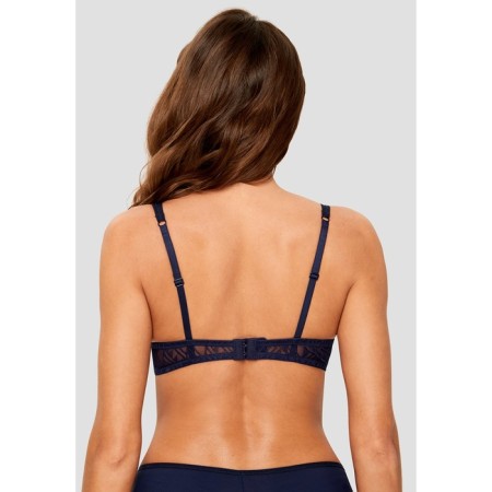 Women's bra, size 75b, dark blue color-3