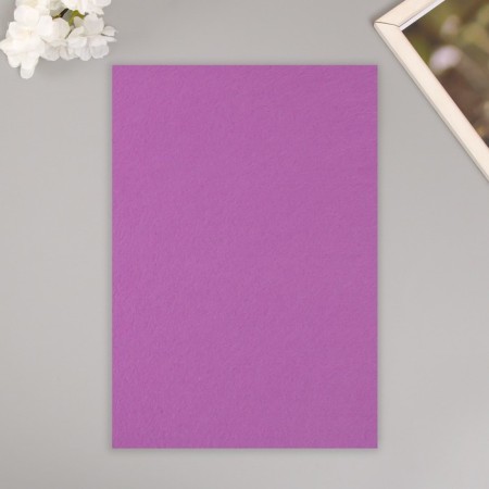A set of hard felt "Astra" (3 pcs) lilac, 1 mm, 160 g, 20x30 cm