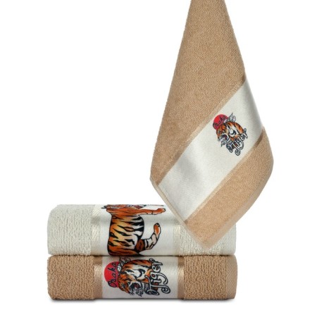 A set of terry napkins Diva Afrodita "Tiger", size 30x50 cm, 2 pcs-5