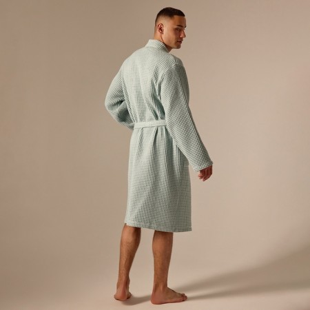 Wafel bathrobe male SL Home: BOHO "Azzura", size XL, 100% cotton, 280 g/m2-7