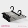 Hanger - an organizer for trousers sliding shares, 30 × 18 × 12.5 cm, 5 spokes, black color