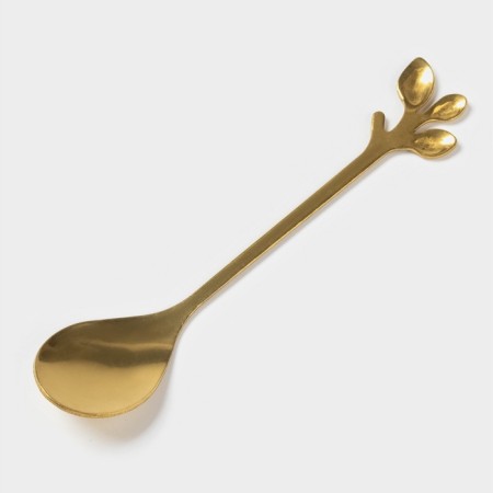 Tea couple ceramic "Livona", 3 objects: a cup of 200 ml, a saucer d = 14 cm, spoon, emerald color-3