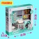 A set of furniture for dolls "Bathroom": a bathroom, a sink, post -deck