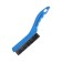 Metallic manual tundra brush, hardened wire, plastic handle, 4-row