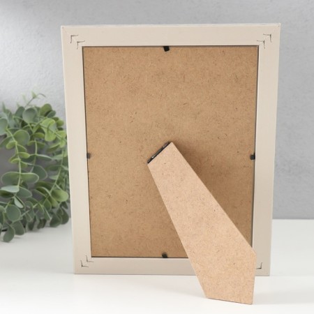 Photo frame Plastic 15x20 cm "Rombs. Tectura of wood" gray 23.5x18.5 cm-3