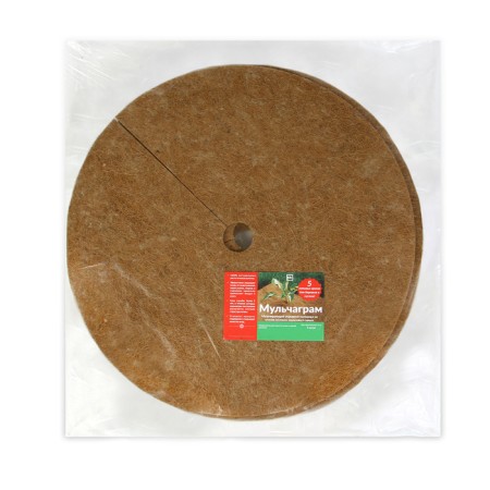 Circle of trunk d = 0.75m, coconut canvas, brown, 5pcs, "Mulchamg"-9