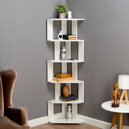 Corner rack 380x380x1563 cm, white