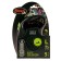 Roulette Flexi Black Design L (up to 50 kg) 5 m tape, black/green