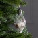 Fir -tree ball "Snow threads", batteries, 5 LED, glow warm white