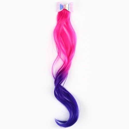 Hair strand on a hairpin, 40 cm-3