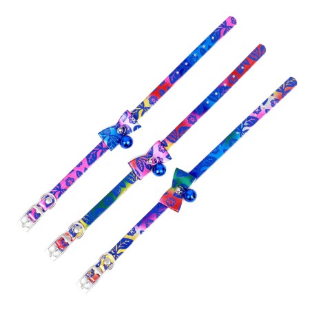 Collar "radiance" with a bell, 29 x 1 cm, Osh 20-25, blue-7