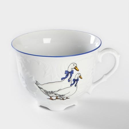 Tea cup "Rococo. Geese ", 330 ml