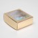 Box the team, cover is, with a window, gold, 14.5 x 14.5 x 6 cm