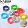 Sulicon ring "Super", set 10 pcs., Mix color