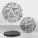 A set of glass plates of the Dolyana Michelle, 7 objects, black color