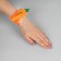Needle on the bracelet "Carrot", 23 × 4.5 cm, color orange color