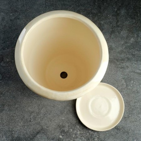 Set of pots 3pcs. "Cone" 20 l/ 8.5 l/ 3.5 l white-3
