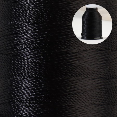 Shoe threads, 270l, 100 m, black color-1