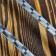Double fork-Shampur with a wooden handle, with a pattern, 50cm
