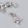 Bale with a suspension metal for creativity "Dragon" silver 1x2.2 cm
