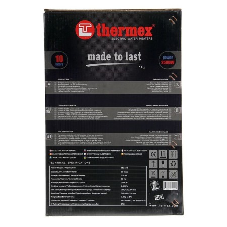 Thermex IBL 10-O water heater, stainless, stainless tank Astn+, 10 l, 2.5 kW-6