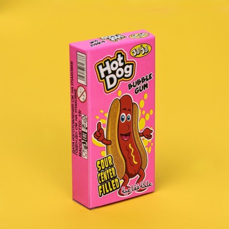 Chewing gum "Hot Dog" with sour powder, 15 g-1