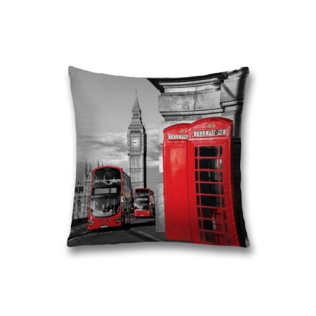 Decorative pillowcase "Exursion in London", on a zipper, size 45x45 cm