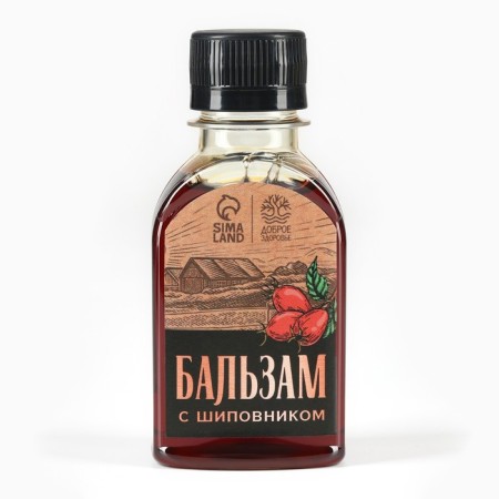 Balm is non -alcoholic, with rosehips, 100 ml.