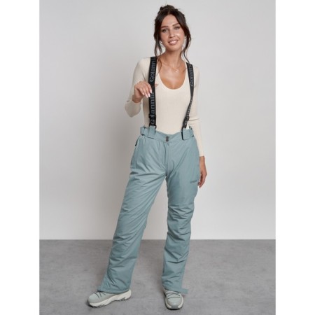 Semi-combinezone ski insulated female winter, size 42, color light gray-4