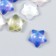Decor for creativity plastic "Star with mother of pearl" MIX 1.6x1.6x0.8 cm