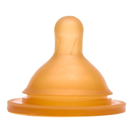 The nipple is milk, latex, for a bottle with a wide throat, 3+ months.