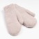 Women's mittens, beige color, size 7-8