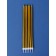 Candles in the cake "High Royce", 6 pcs, gold