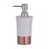 Axentia Riga dispenser for liquid soap from white ceramics Ø 8 cm height 18 cm, volume 350 ml