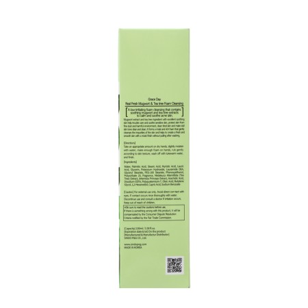 Grace day face foam, refreshing and cleansing, with wormwood and tea tree, 100 ml-2