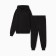 Kit for children (sweatshirt, trousers) I am beginning, black color, height 140 cm