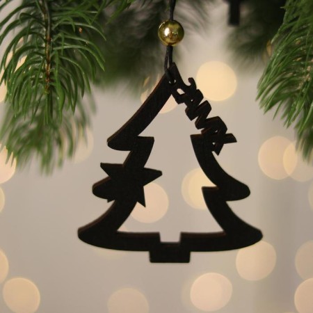 New Year's suspension "Christmas tree" 7 × 8 cm-1