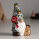 Polystone souvenir "Dwarf in a hat with cones, with a hedgehog and candy" 5.5x4.5x10.5 cm