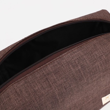 Lightning cosmetic bag, brown color-2