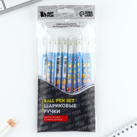 Handle joke Ball blue paste 0.5 mm with a cap “Smile” plastic-6