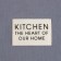 Apron Ethel Kitchen 60x70 cm, col. Blue, 100% HL, sarzha 220 g/m2