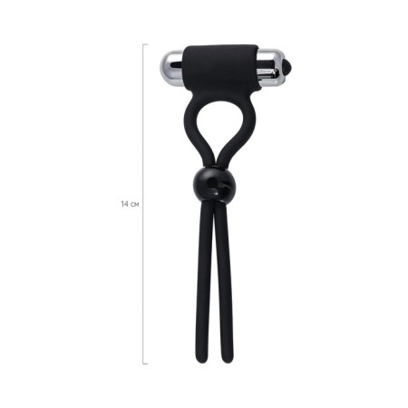 Lasso for penis A-Toys byfa Ect, silicone, black, 14 cm-6