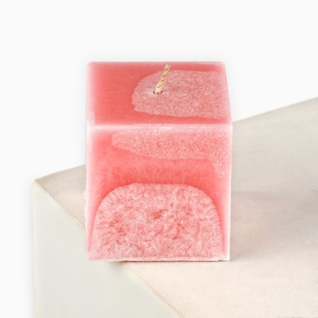 Interior New Year's Candle "Miracles" for the New Year, Pink, 5 x 5 cm-2