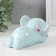 Piggy bank Ceramics "Sleeping Blue Elephant" 16x8x7.5 cm