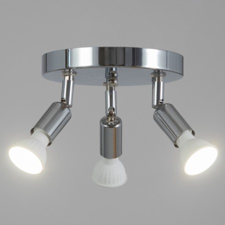 SPOT "Ando" 3xgu10 35W chrome 18x18x15 cm
